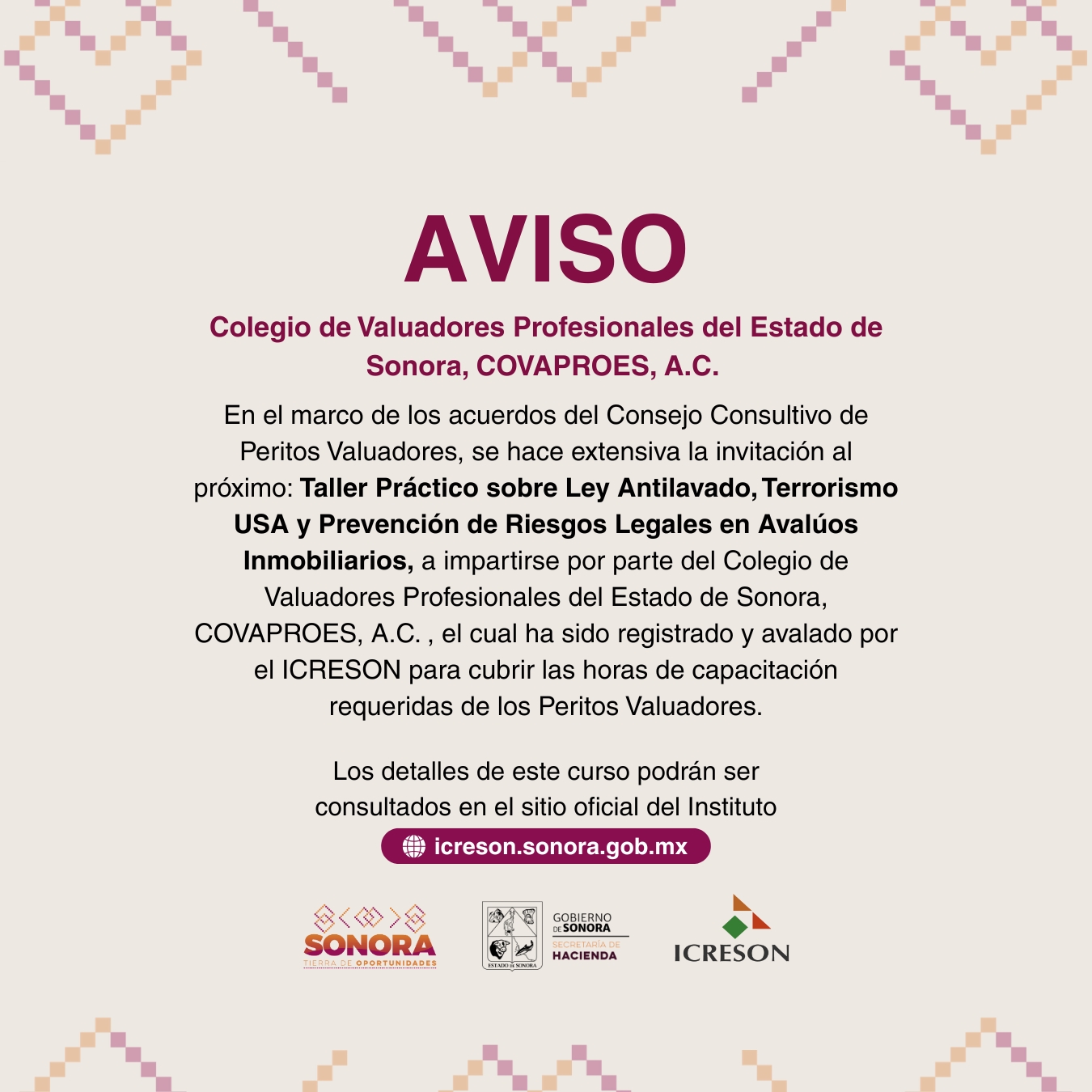 Taller Práctico sobre Ley Antilavado, Terrorismo USA y Prevención de Riesgos Legales en Avalúos Inmobiliarios