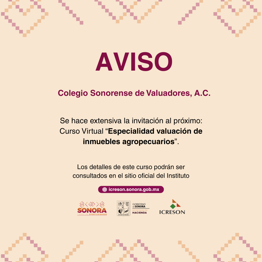 Curso Virtual “Especialidad valuación de inmuebles agropecuarios”