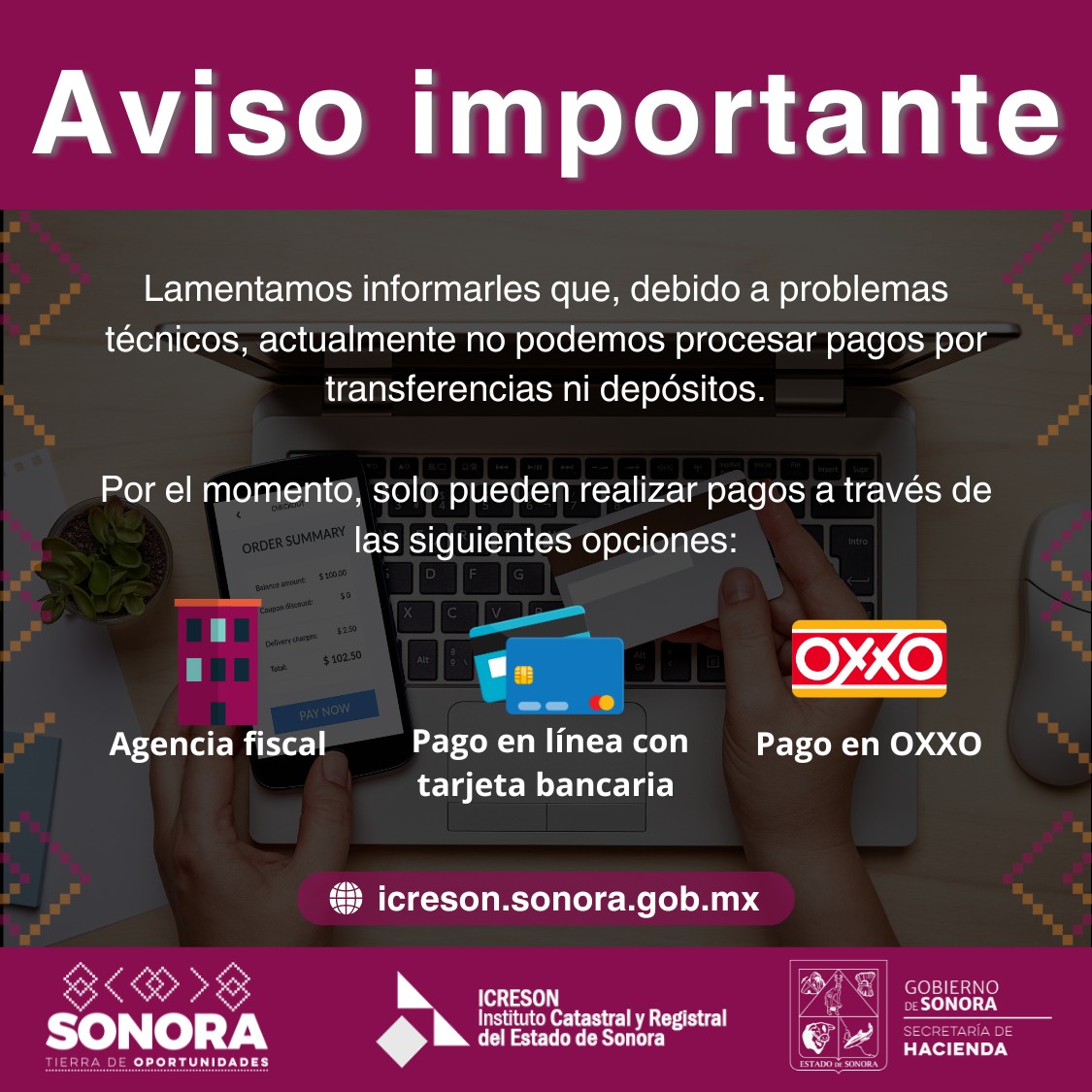 Aviso Importante